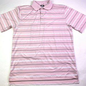 Footjoy FJ SS Striped Golf Polo Light Weight MED